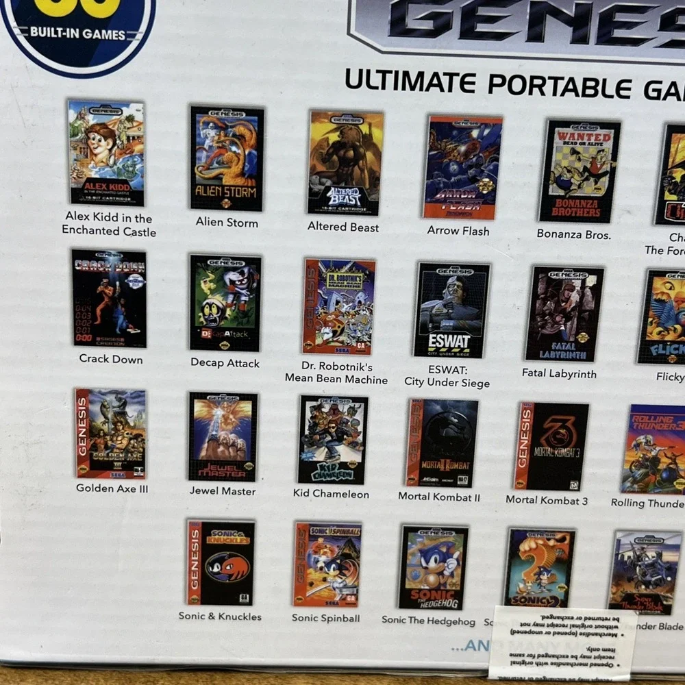 Sega Genesis Ultimate Portable Game Player 85‎ Brand New Factory Sealed At Games